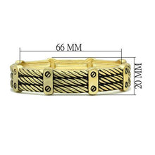 LO2135 - White Metal Bangle Flash Gold Women No Stone No Stone