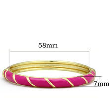 LO2139 - White Metal Bangle Flash Gold Women Epoxy No Stone