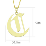 LO228 - Brass Chain Pendant Gold Women No Stone No Stone