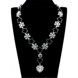 LO2357 - Rhodium Brass Jewelry Sets with AAA Grade CZ  in Clear