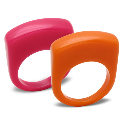 LO2383 - Resin Ring N/A Women Synthetic Multi Color