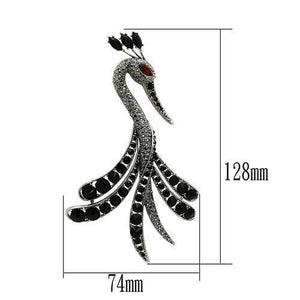 LO2393 - White Metal Brooches Imitation Rhodium Women Top Grade Crystal Multi Color