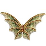 LO2400 - White Metal Brooches Gold Women Top Grade Crystal Multi Color