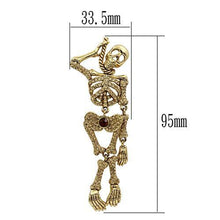 LO2409 - White Metal Brooches Gold Women Top Grade Crystal Multi Color