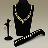 LO2429 - Brass Jewelry Sets Gold Women AAA Grade CZ Topaz