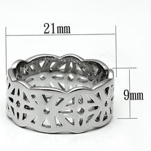 LO2483 - Brass Ring Imitation Rhodium Women No Stone No Stone