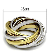 LO2527 - Brass Ring Gold+Rhodium Women No Stone No Stone
