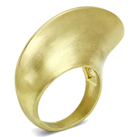 LO2539 - Brass Ring Gold & Brush Women No Stone No Stone