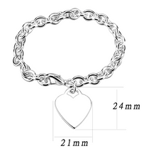LO2549 - Brass Bracelet Silver Women No Stone No Stone