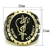 LO2650 - Brass Ring Gold Women Epoxy No Stone