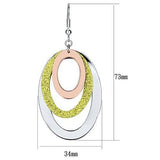 LO2660 - Iron Earrings Rose Gold + Rhodium Women No Stone No Stone