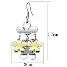 LO2686 - Iron Earrings Gold+Rhodium Women No Stone No Stone