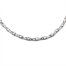 LO2709 - Brass Necklace Rhodium Women AAA Grade CZ Clear