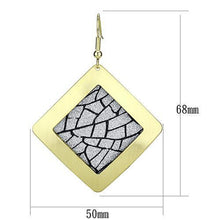 LO2720 - Iron Earrings Matte Gold & Gold Women No Stone No Stone