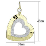 LO2733 - Iron Earrings Gold Women Top Grade Crystal Clear