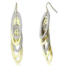 LO2753 - Iron Earrings Gold+Rhodium Women No Stone No Stone