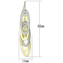 LO2753 - Iron Earrings Gold+Rhodium Women No Stone No Stone