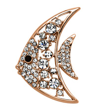 LO2786 - White Metal Brooches Imitation Rhodium Women Top Grade Crystal Clear