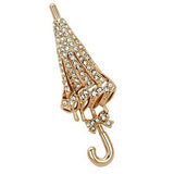 LO2796 - White Metal Brooches Flash Rose Gold Women Top Grade Crystal Clear