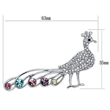 LO2797 - White Metal Brooches Imitation Rhodium Women Top Grade Crystal Multi Color
