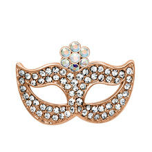 LO2807 - White Metal Brooches Imitation Rhodium Women Top Grade Crystal Aurora Borealis (Rainbow Effect)