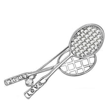 LO2827 - White Metal Brooches Imitation Rhodium Women Top Grade Crystal Clear