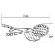 LO2827 - White Metal Brooches Imitation Rhodium Women Top Grade Crystal Clear