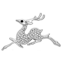 LO2858 - White Metal Brooches Imitation Rhodium Women Top Grade Crystal Clear