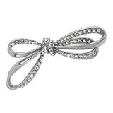 LO2890 - White Metal Brooches Imitation Rhodium Women Top Grade Crystal Clear
