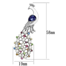 LO2896 - White Metal Brooches Imitation Rhodium Women Top Grade Crystal Multi Color