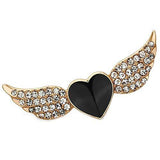 LO2909 - White Metal Brooches Flash Rose Gold Women Top Grade Crystal Multi Color