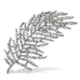LO2920 - White Metal Brooches Flash Rose Gold Women Top Grade Crystal Clear