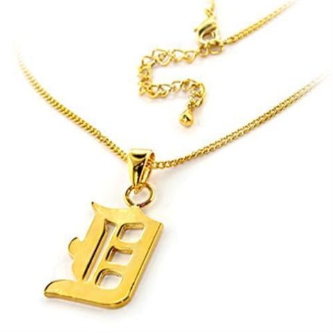 LO299 - Brass Chain Pendant Gold Women No Stone No Stone