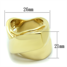 LO3192 - Brass Ring Gold Women No Stone No Stone