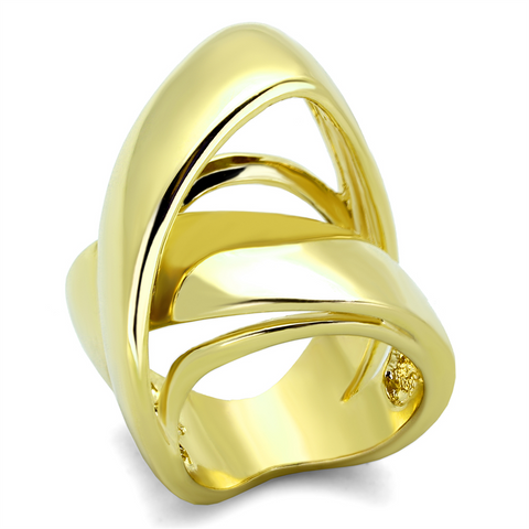 LO3192 - Brass Ring Gold Women No Stone No Stone