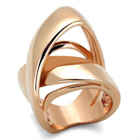 LO3201 - Brass Ring Rose Gold Women No Stone No Stone