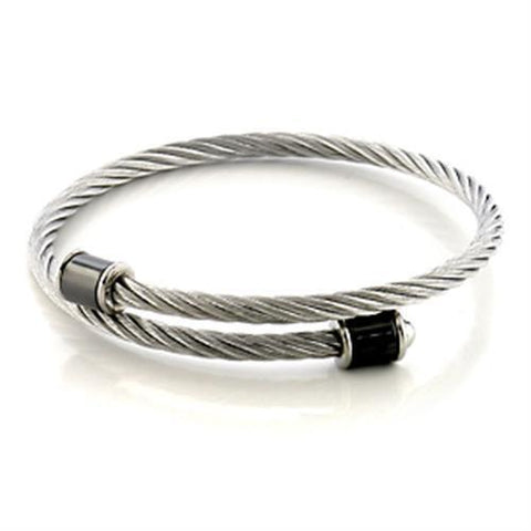 LO326 - Stainless Steel Bangle N/A Women No Stone No Stone