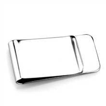 LO3380 - High polished (no plating) Stainless Steel Money clip with No Stone
