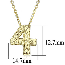 LO3462 - Flash Gold Brass Chain Pendant with Top Grade Crystal  in Clear