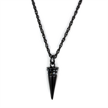 LO3709 - Brass Chain Pendant TIN Cobalt Black Women Top Grade Crystal Hematite