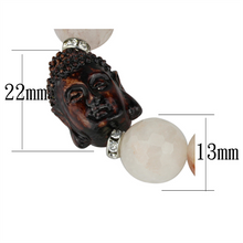 LO3779 - Brass Bracelet Rhodium Women Synthetic Light Rose