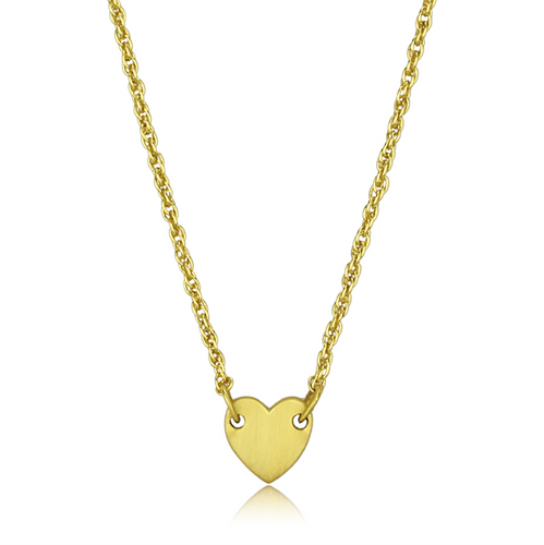 LO3843 - Brass Chain Pendant Gold & Brush Women No Stone No Stone