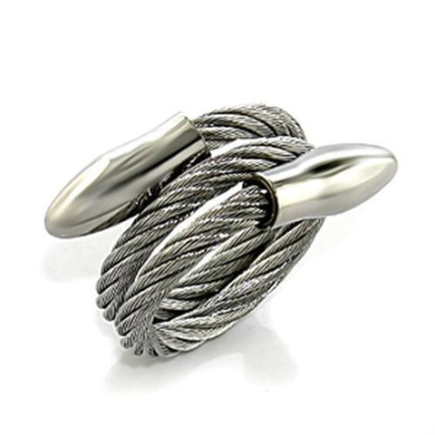 LO393 - Stainless Steel Ring N/A Women No Stone No Stone