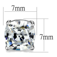LO3948 - Brass Earrings Rhodium Women AAA Grade CZ Clear