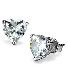 LO3951 - Brass Earrings Rhodium Women AAA Grade CZ Clear