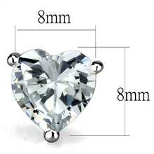 LO3951 - Brass Earrings Rhodium Women AAA Grade CZ Clear