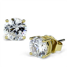 LO3957 - Brass Earrings Gold Women AAA Grade CZ Clear