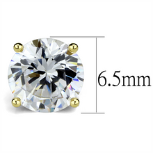 LO3957 - Brass Earrings Gold Women AAA Grade CZ Clear