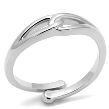 LO3992 - Rhodium Brass Ring with No Stone
