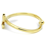 LO3994 - Brass Ring Flash Gold Women No Stone No Stone